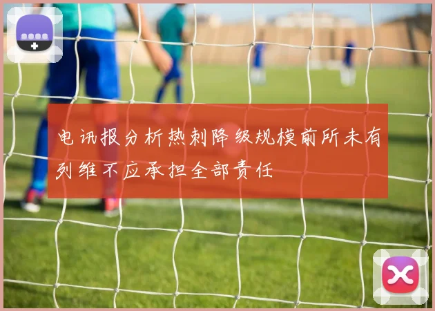 电讯报分析热刺降级规模前所未有列维不应承担全部责任